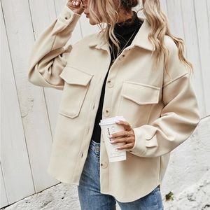 Frenchy Flap Pocket high low hem overcoat Shein